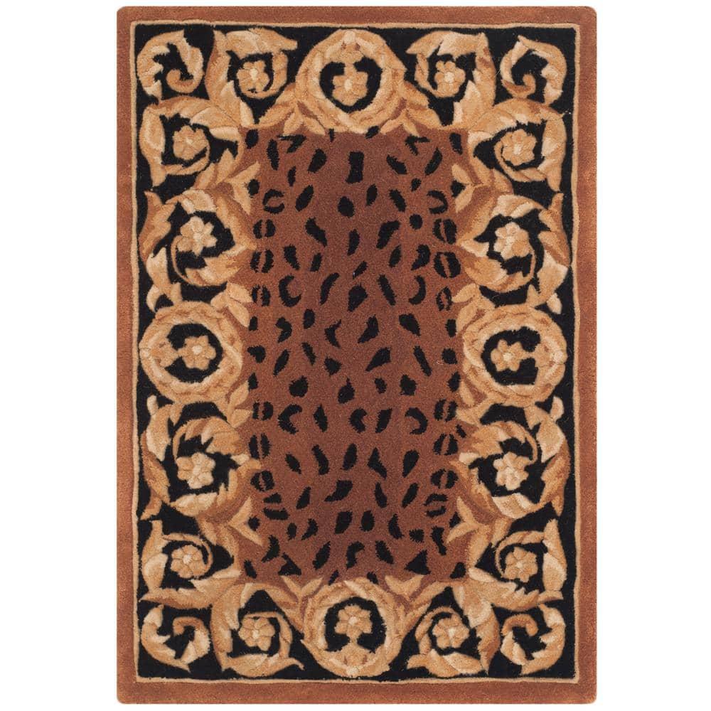 Naples NA712 Hand Tufted Accent Rug - Black/Gold - 2'x3' - Safavieh.