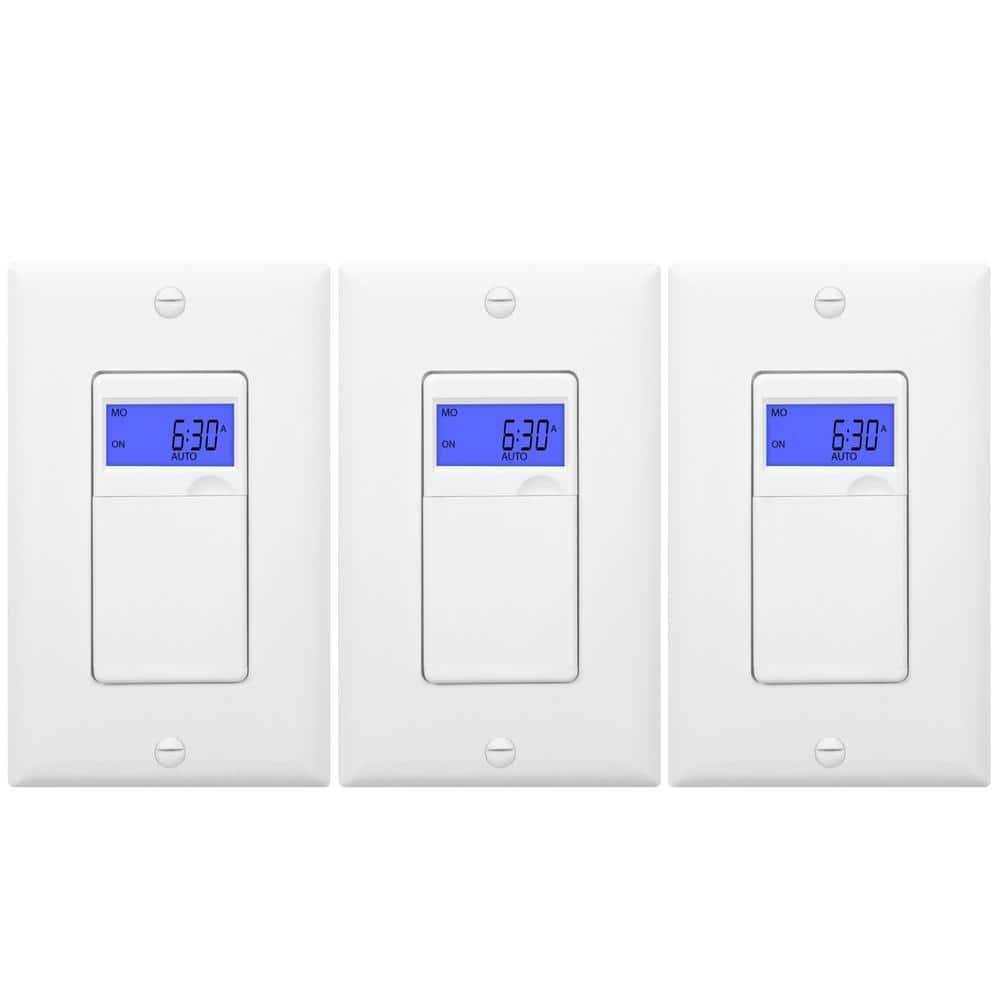 Digital Astronomic Timer Switch, 7-Day Programmable, Single Pole or 3-Way