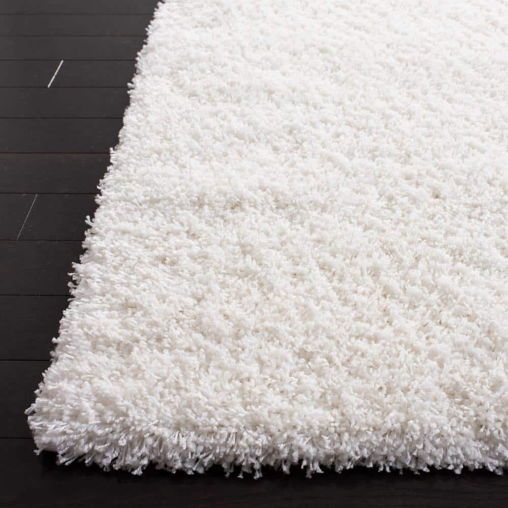 Shag SG151 Power Loomed Indoor Accent Rug - White - 3'x5' - Safavieh.