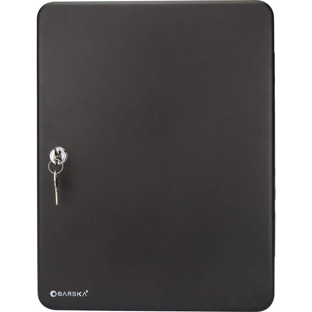 Barska Adjustable Key Cabinet Lock Box with Colorful Key Tag Labels - 48 Position - Key Lock