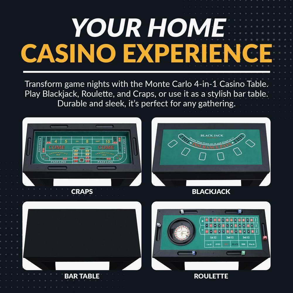 Hathaway Games 48" Monte Carlo Poker Table