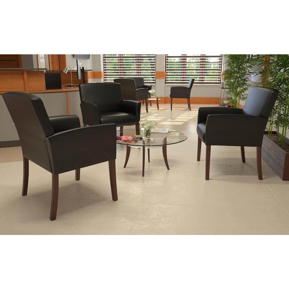 Boss Office Products Black Reception Waiting Room Chair