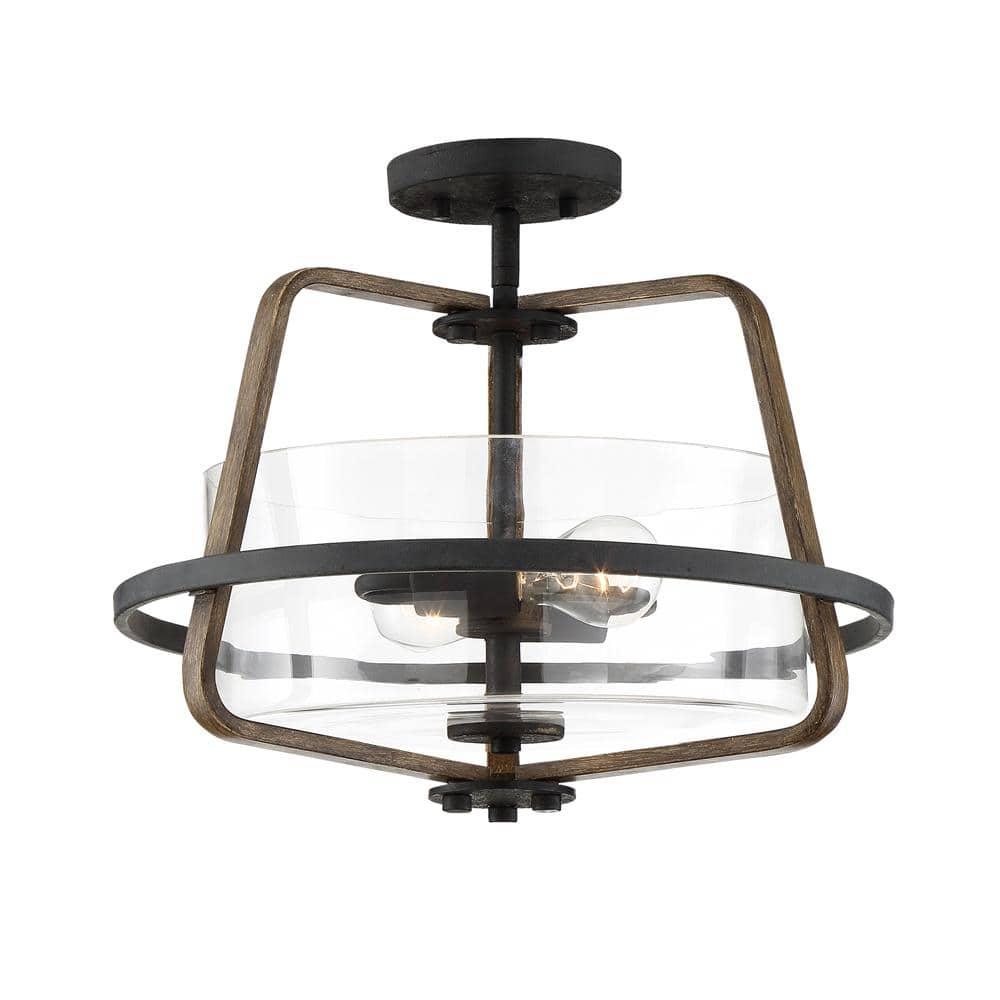 Designers Fountain - Two Light Semi-Flush Mount - Ryder - 2 Light Semi-Flush