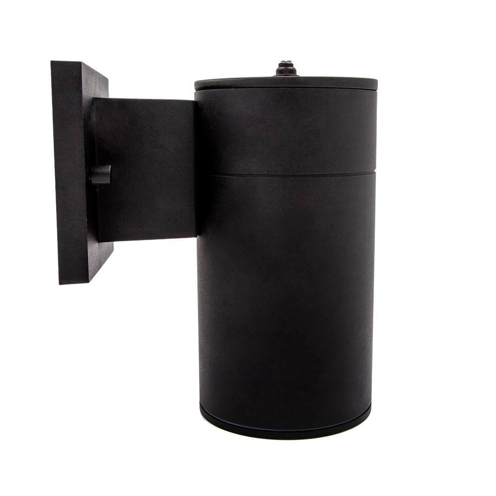 Maxxima LED Cylinder Outdoor Wall Wash, Sconce Light, 12 Watt, 840 Lumens, 3000K Warm White, Dusk to Dawn Sensor