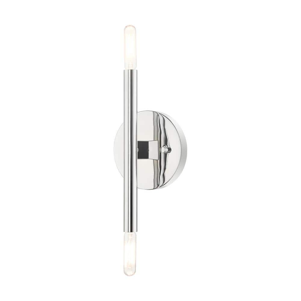 Livex Lighting Copenhagen 2 - Light Wall Light in  Polished Chrome