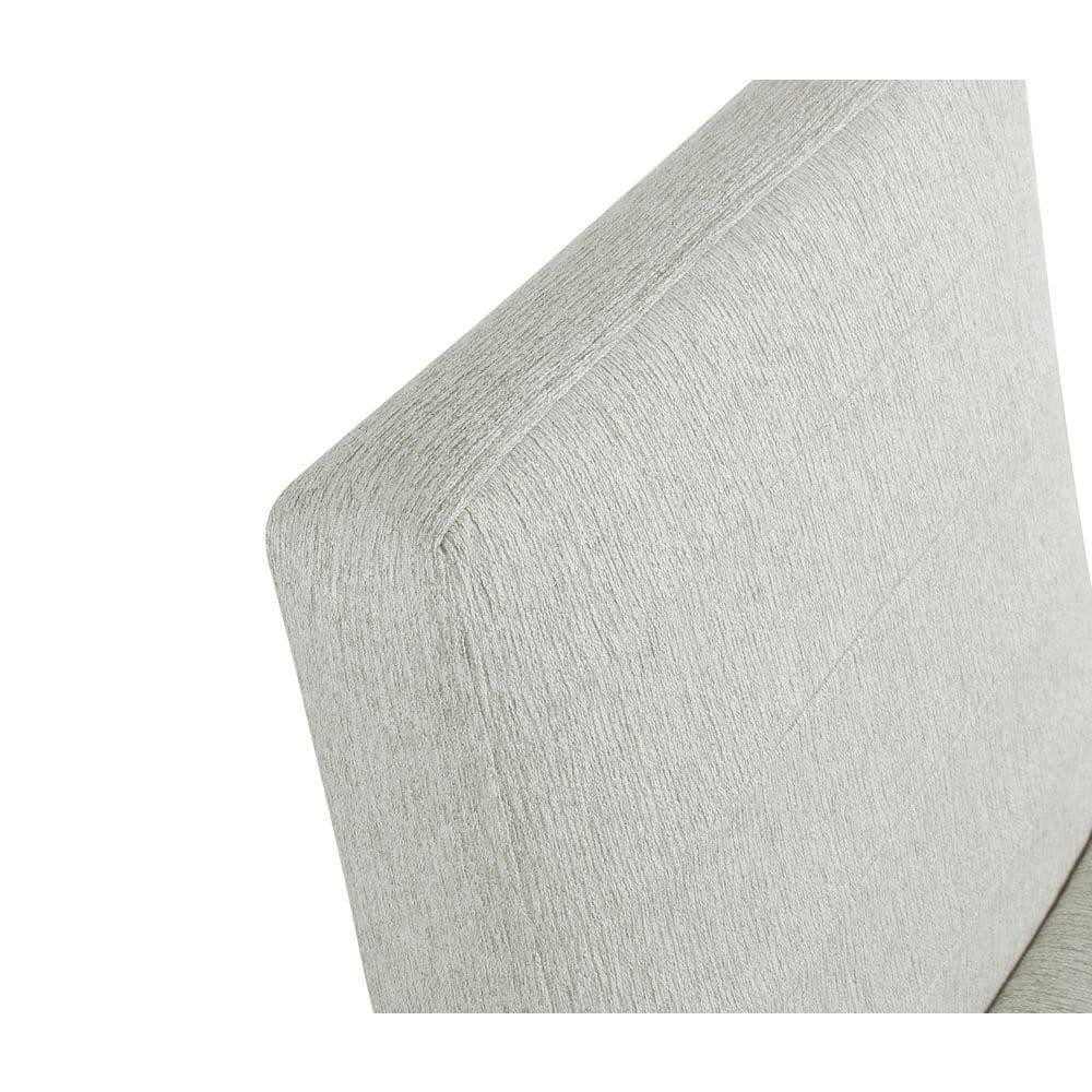 Channeled Metal Dining Chair: HomePop Modern Espresso Legs, Polyester Upholstery, 250lb Capacity