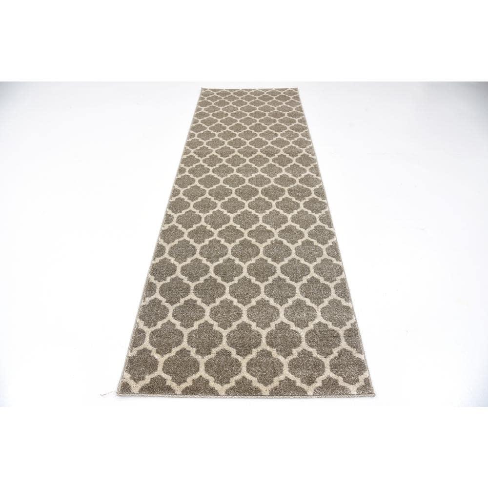 Unique Loom 2' 7 x 8' 0 Trellis Philadelphia Light Brown Area Rug