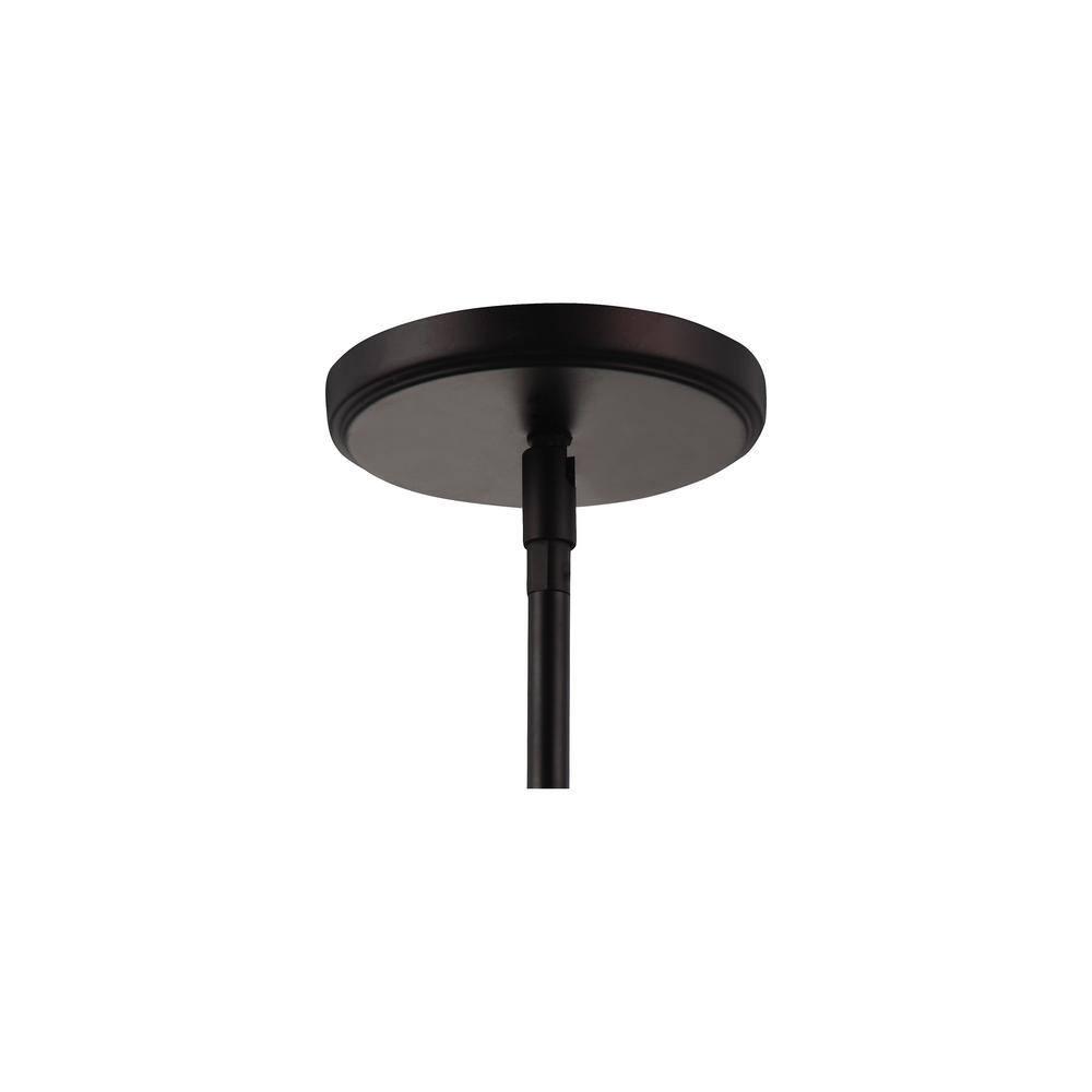 Generation Lighting Harrow 1 -Light Oil Rubbed Bronze Modern/contemporary Clear glass Dome Mini Hanging Pendant light