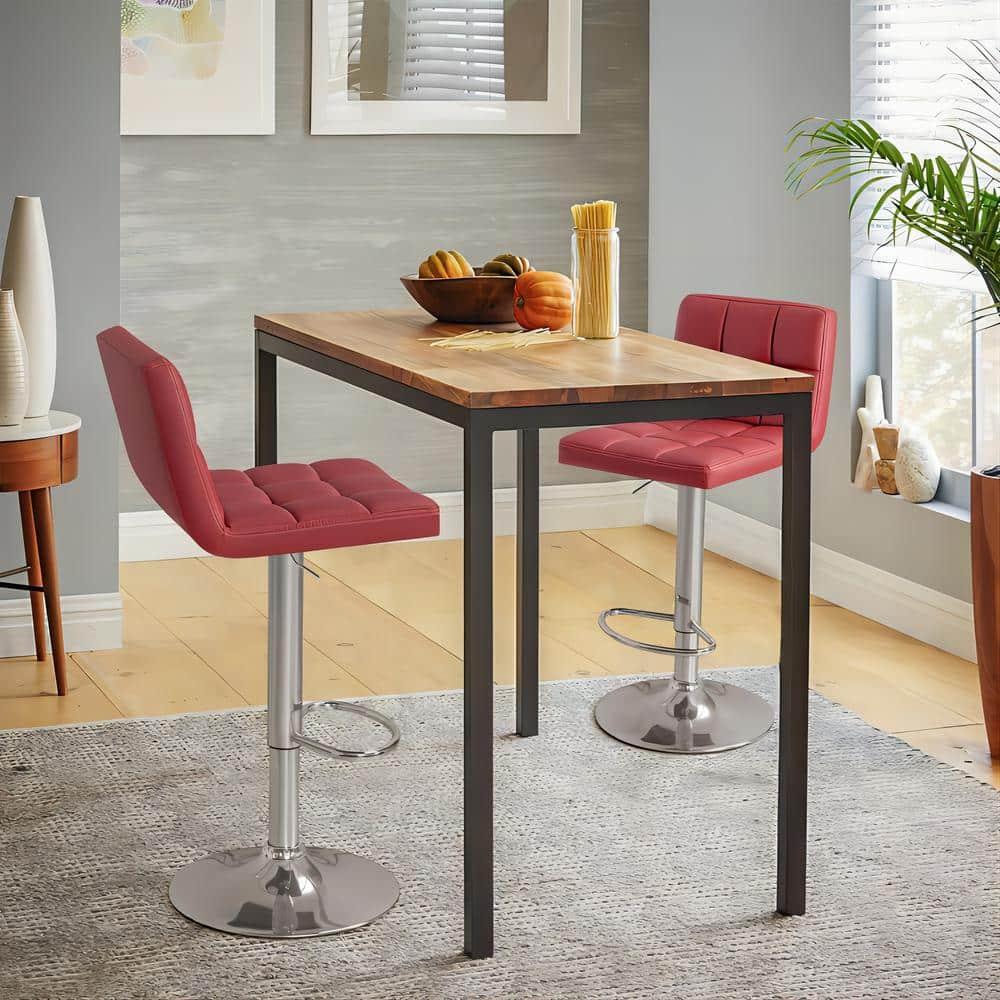 Stallcup Swivel Upholstered Counter Stool with Metal Frame