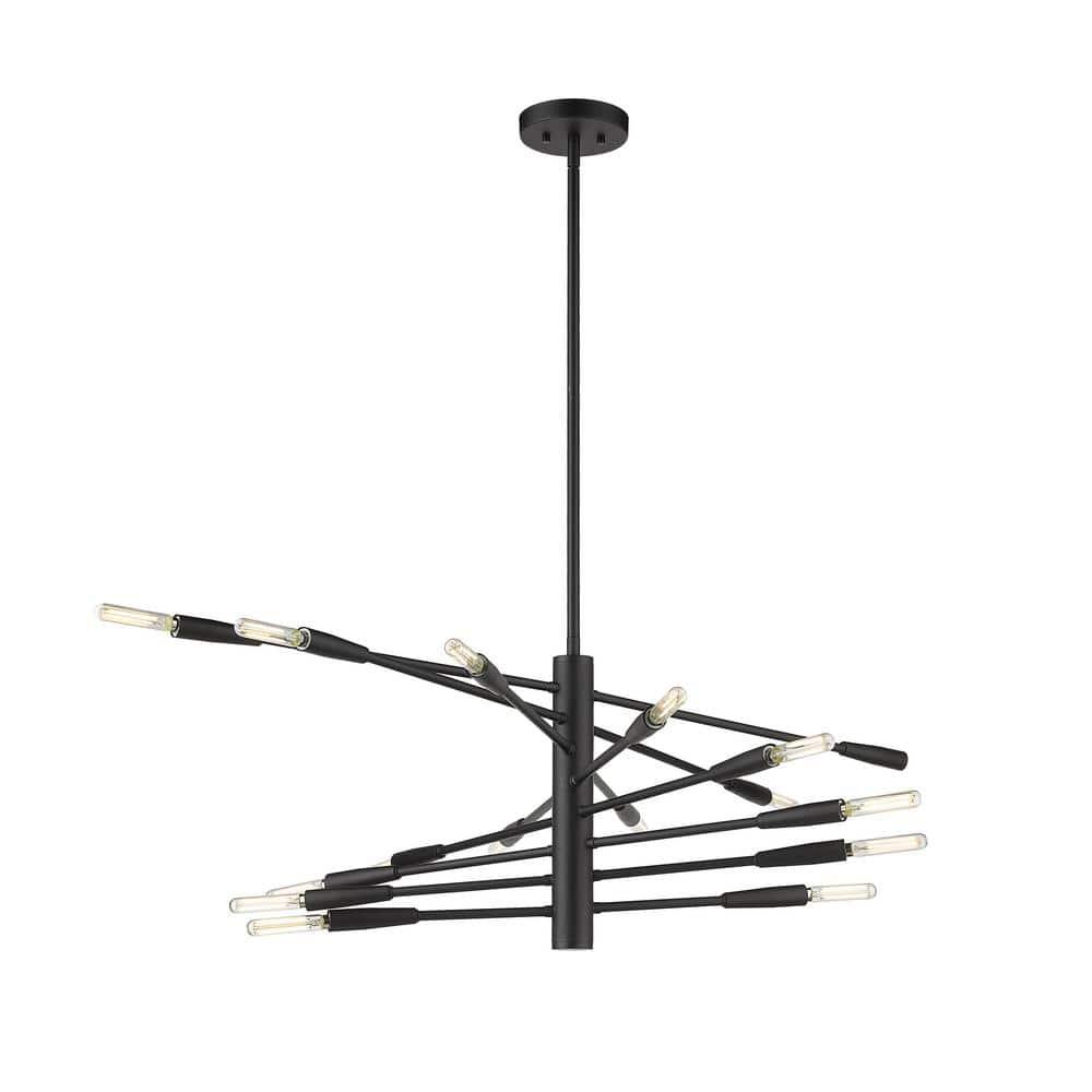 Z-Lite Ascension 16 - Light Chandelier in  Matte Black