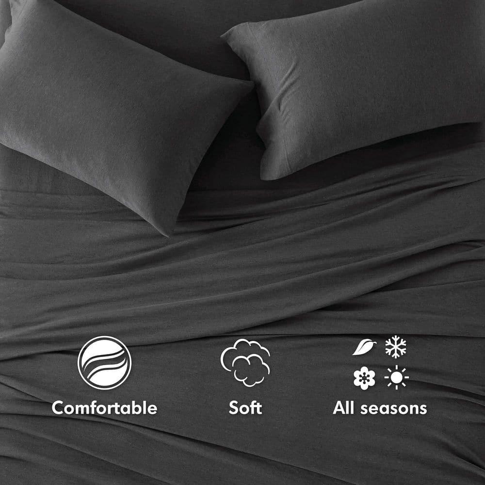 Cotton Blend Jersey Knit All Season Sheet Set