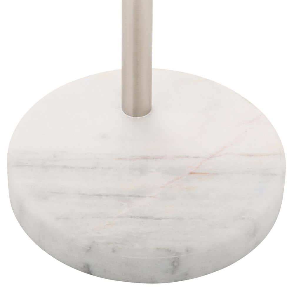 73.5" Bowery Arc Lamp Steel - Adesso: Contemporary Design, ETL Listed, Linen Shade, Metal Body
