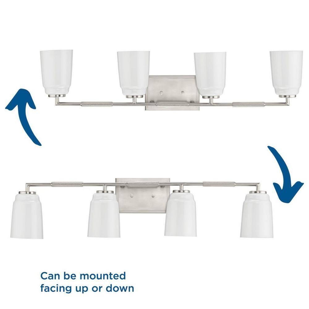 Progress Lighting Spenser 4 - Light Vanity in  Brushed Nickel