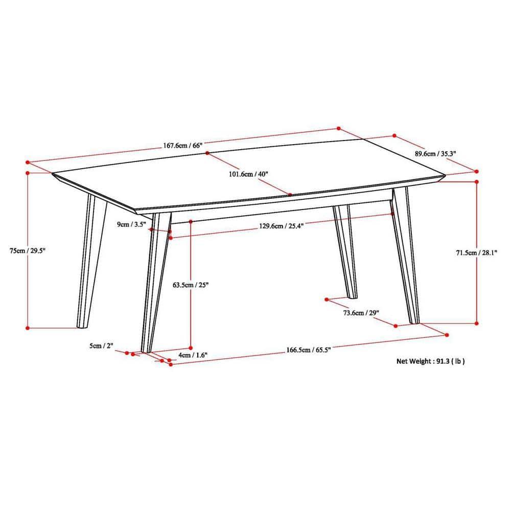 Simpli Home Draper Dining Table