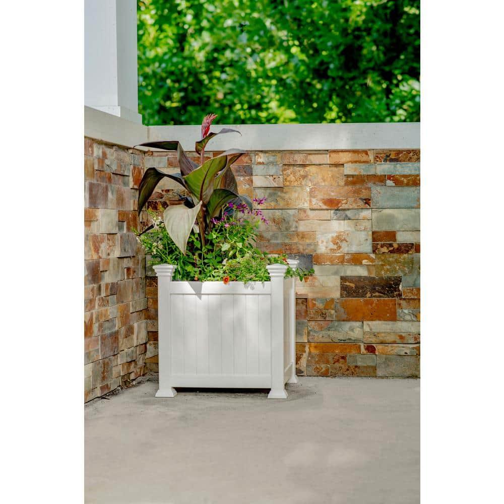 Vita White Vinyl Planter Box & Reviews | Wayfair