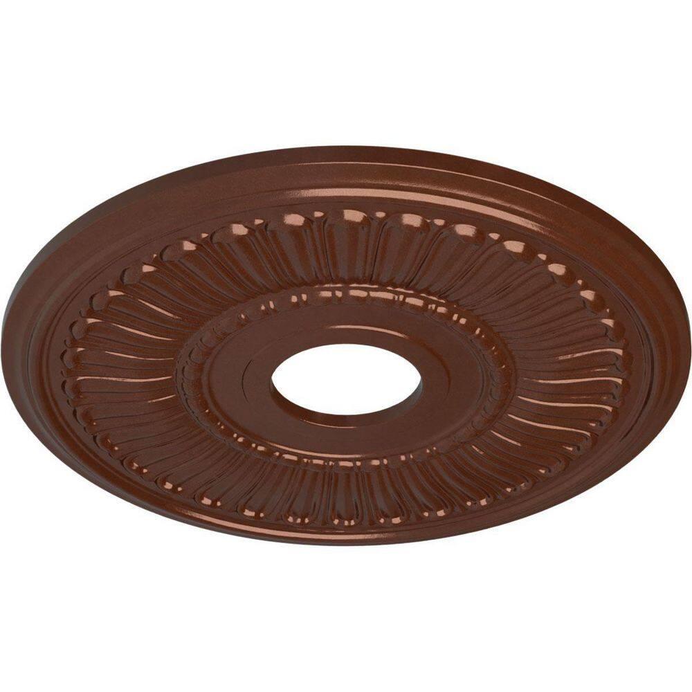 Ekena Millwork Endurathane Melonie Ceiling Medallion, 16"OD x 3 5/8"ID x 3/4"P (Fits Canopies up to 6 3/8"), Hand-Painted Firebrick Finish CM16MLCPS