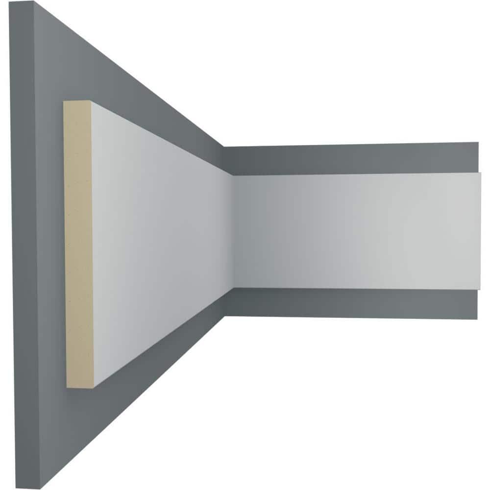 Ekena Millwork 7.5'' H x 78.75'' W x 0.75'' D Urethane Flat Trim