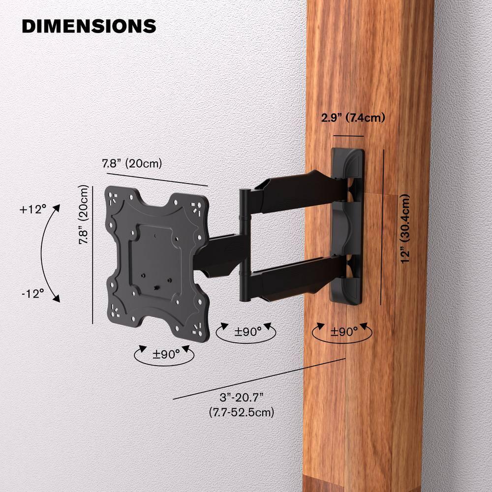 Promounts ProMounts Premium Articulating/Full Motion TV Wall Mount for 17" to 47" TVs up to 77lbs