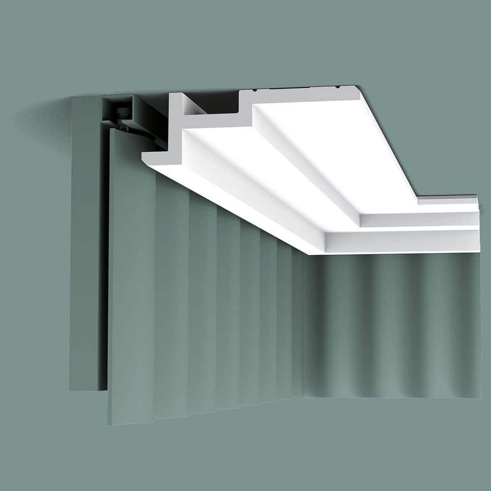 Orac Decor 2 in x 7-1/4 in x 78-3/4 in Primed White Plain Polyurethane Crown Moulding