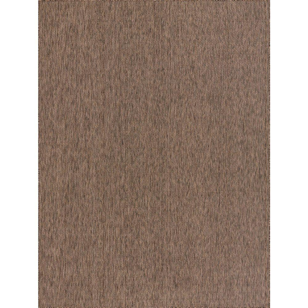 Unique Loom 9' 0 x 12' 0 Rectangle Indoor/Outdoor Solid Light Brown Area Rug