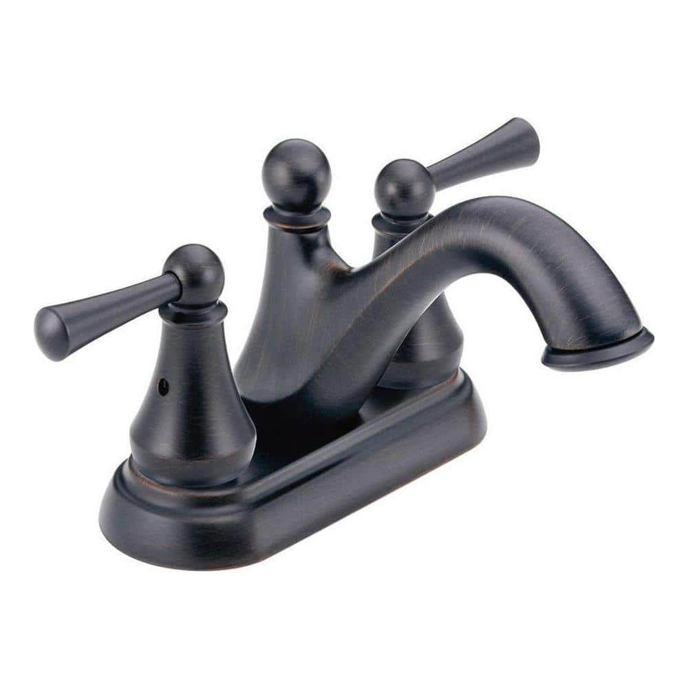 Haywood Centerset Bathroom Faucet with Drain Assembly, 2-handle Bathroom Sink Faucet