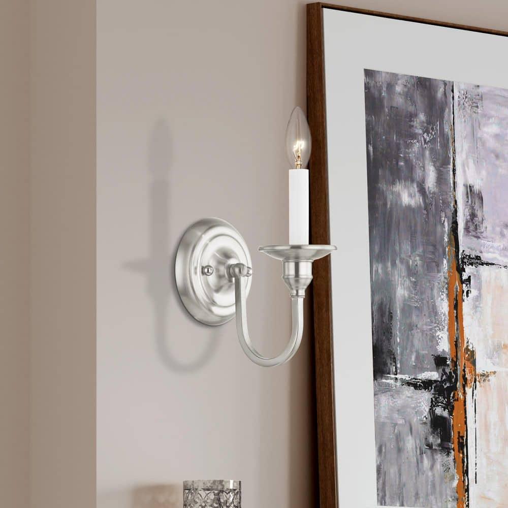Livex Lighting Cranford 1 - Light Wall Light in  Brushed Nickel