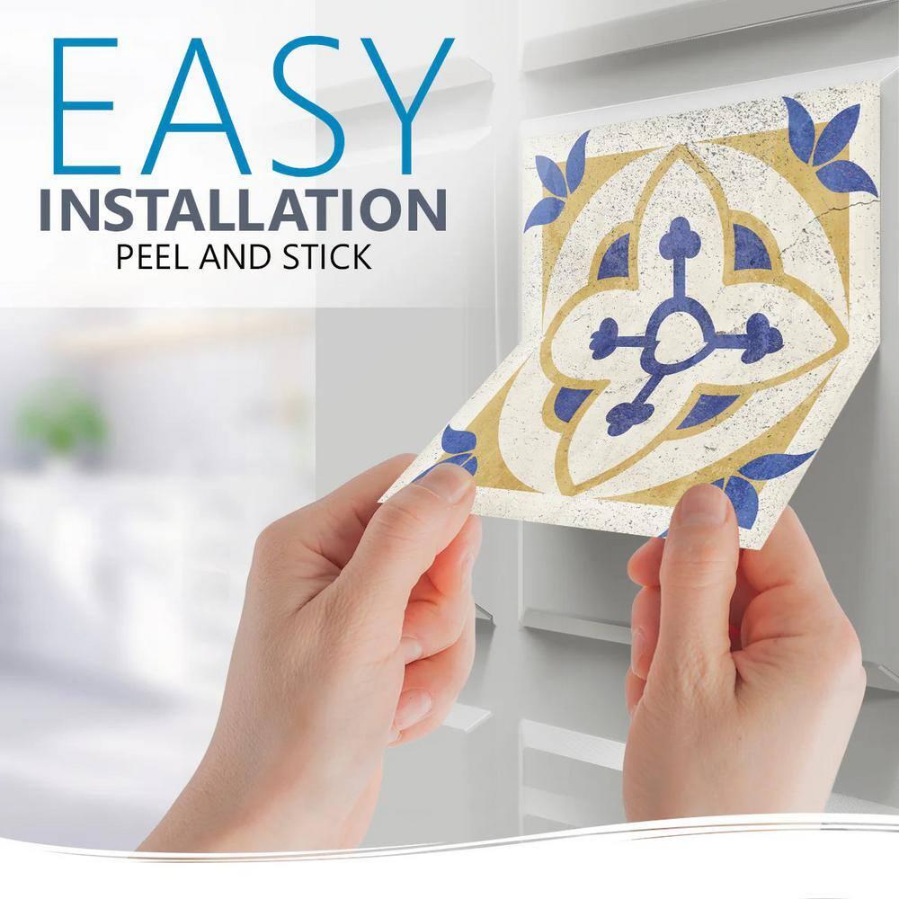 MI  ALMA 6'' W x 6'' L Vinyl Peel and Stick Field Tile (Set of 24)