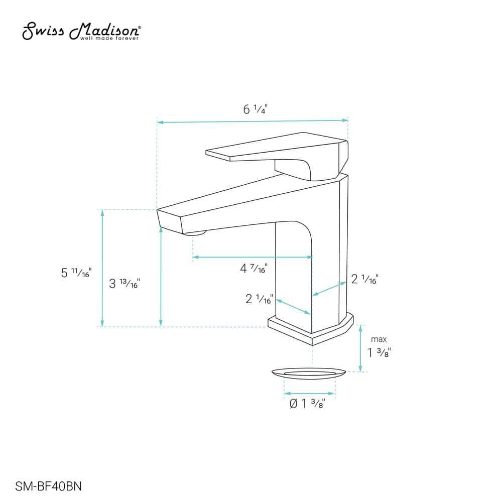 Voltaire Single Hole, Single-Handle, Bathroom Faucet