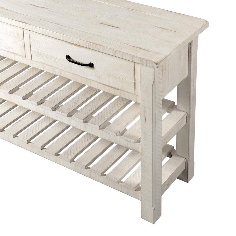 Martin Svensson Home Barn Door Collection Sofa Table, Antique White