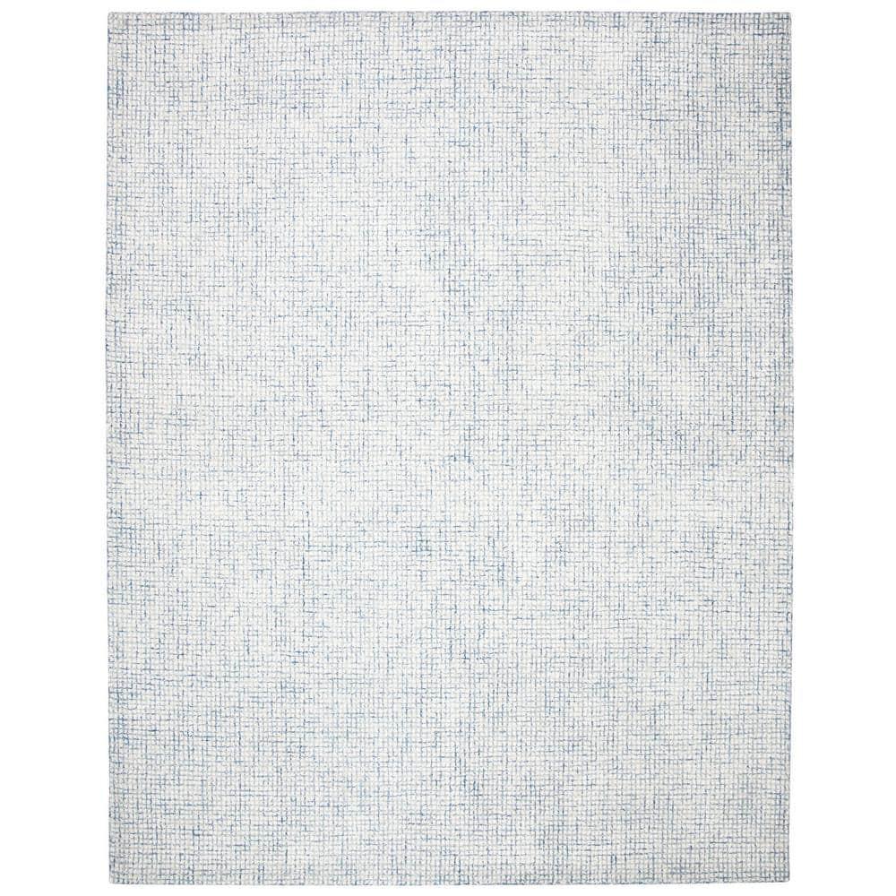 SAFAVIEH Abstract Dalia Geometric Abstract Area Rug, Ivory/Blue, 11' x 15'