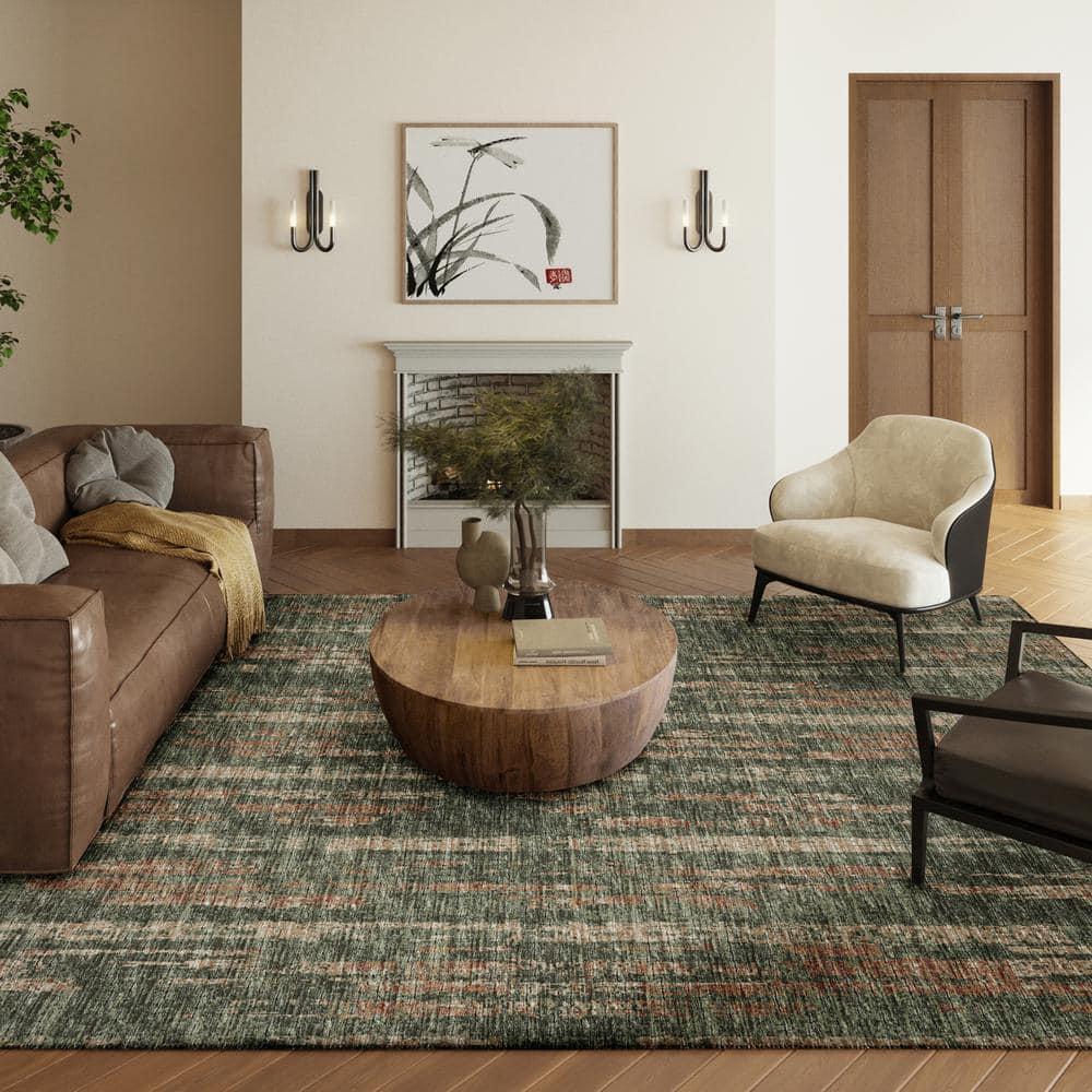 Addison Rugs Indoor/Outdoor Rylee Modern Stripes Washable Rug 8' x 10' - Green