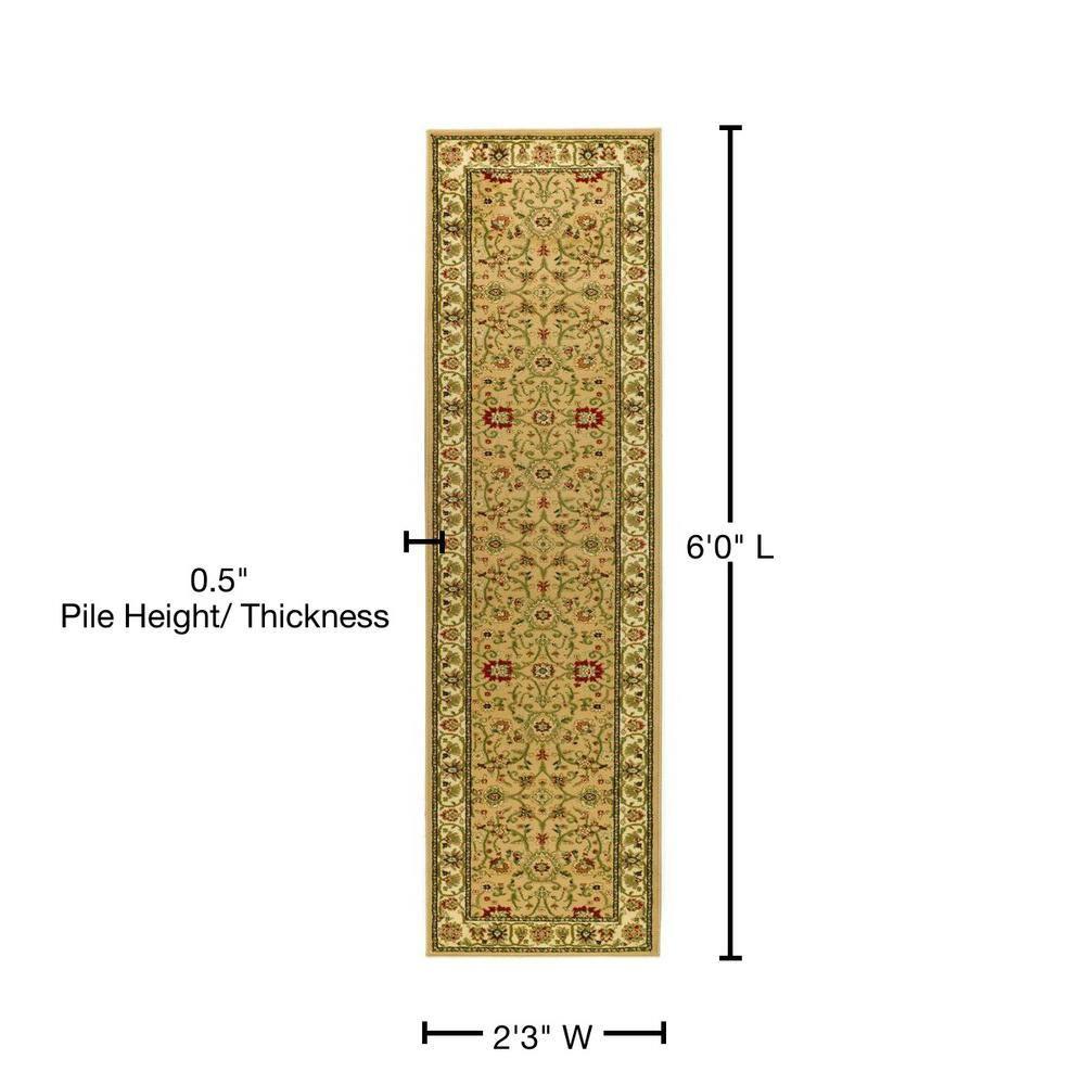 Lyndhurst LNH212 Power Loomed Runner Rug - Beige/Ivory - 2'3"x6' - Safavieh.