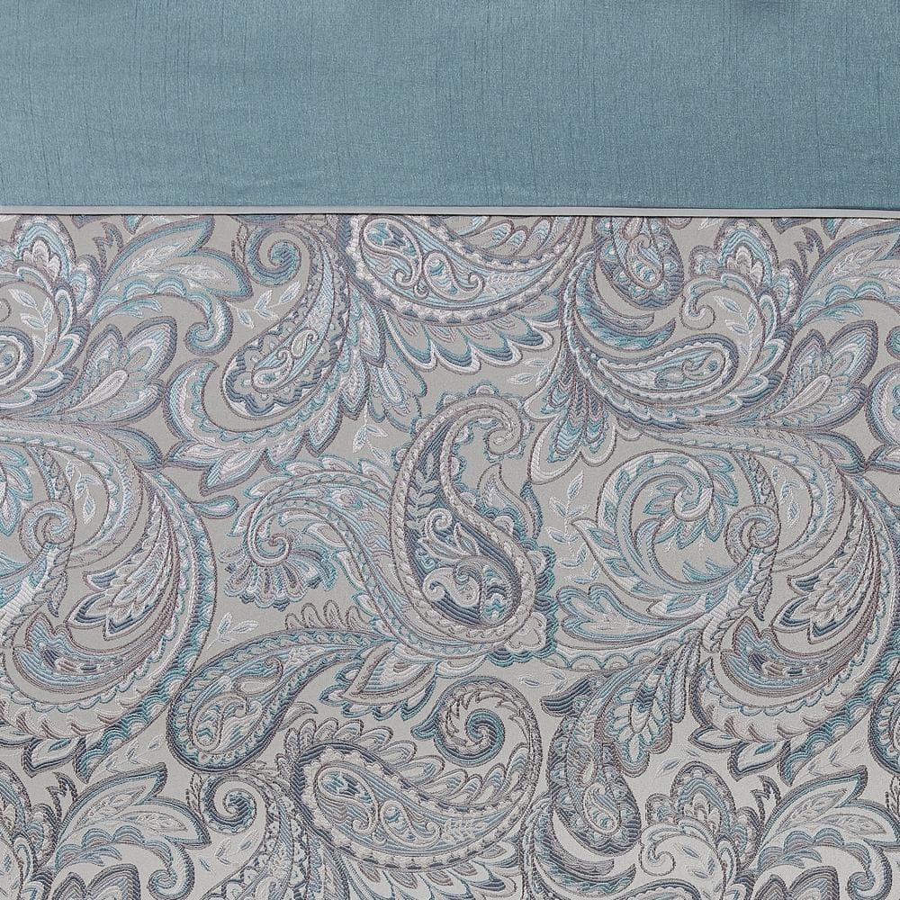 Madison Park Aubrey Paisley Jacquard Shower Curtain