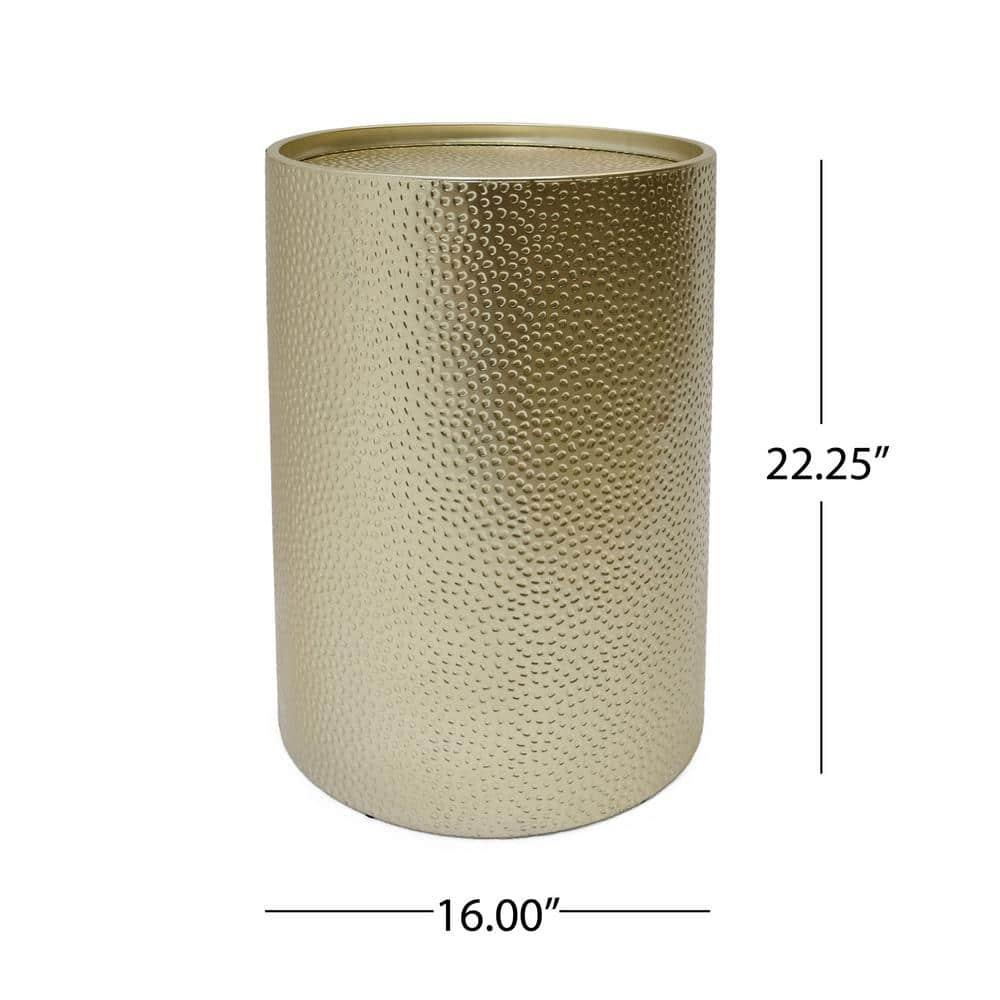 Braeburn Gold Hammered Iron Accent Table