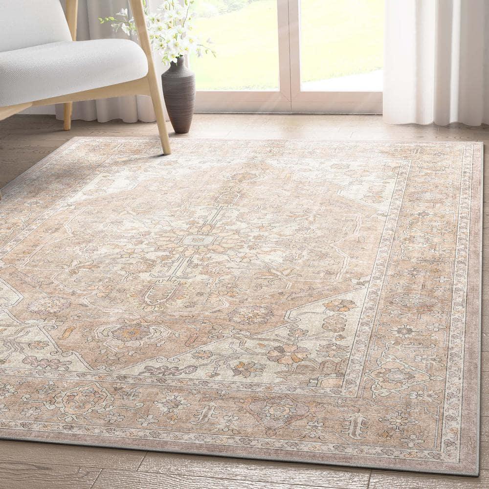 Kehr Antigua Vintage Persian Oriental Beige Flat-Weave Rug