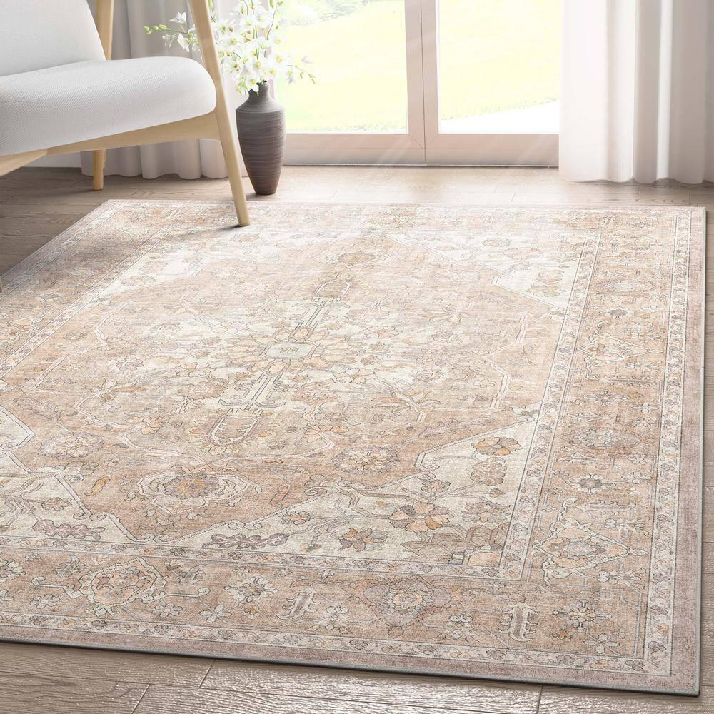 Kehr Antigua Vintage Persian Oriental Beige Flat-Weave Rug