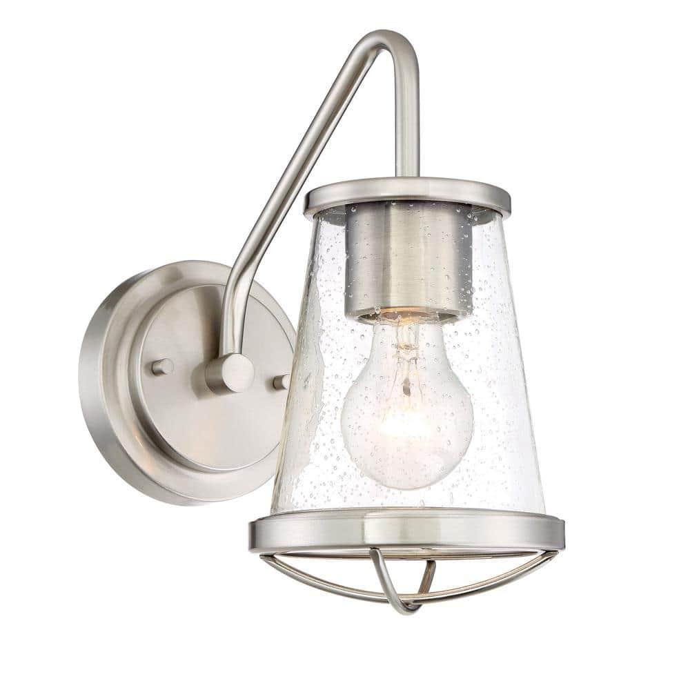 Designers Fountain Darby Satin Platinum Wall Sconce, 87001-SP
