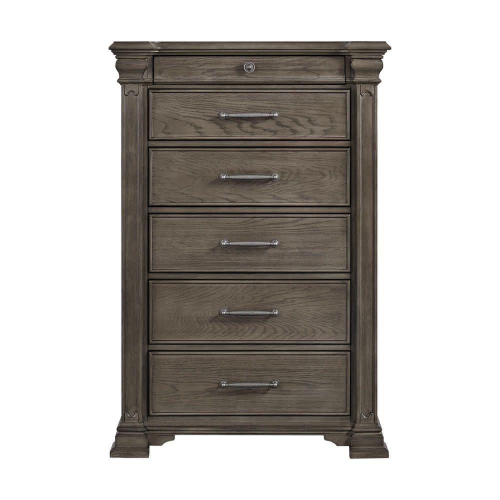 Elements Paterson  6-Drawer Chest in Grey