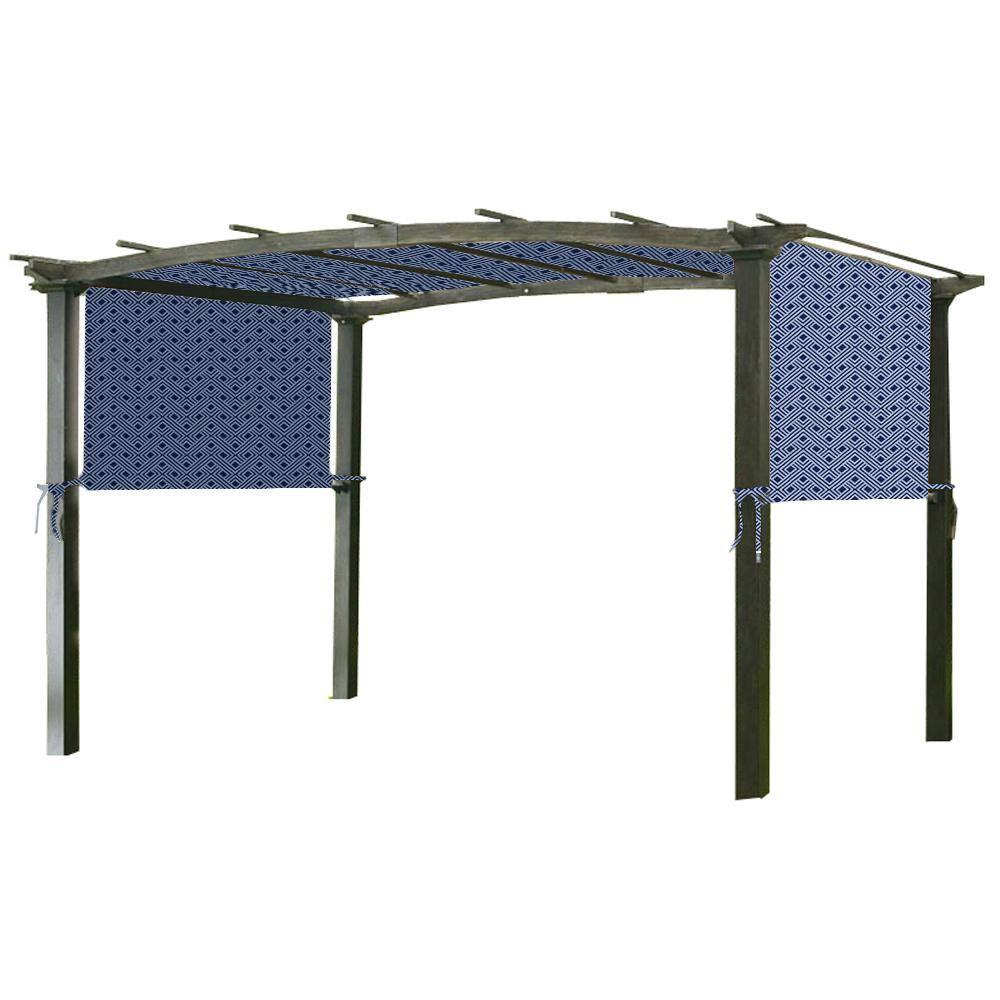 Garden Winds Universal Replacement Canopy Top Cover for Pergola Structures - Standard 350 - Midnight Trellis