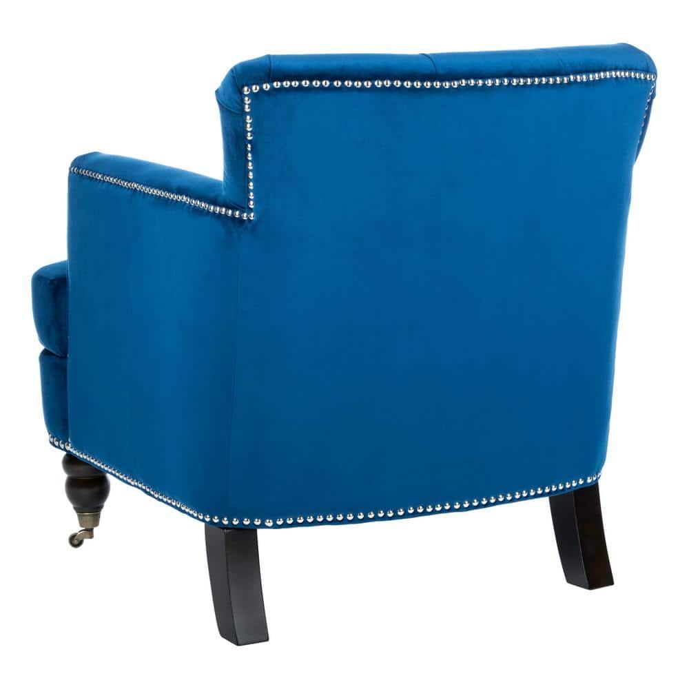 Colin Chair - HUD8212 - Navy/Espresso - Safavieh