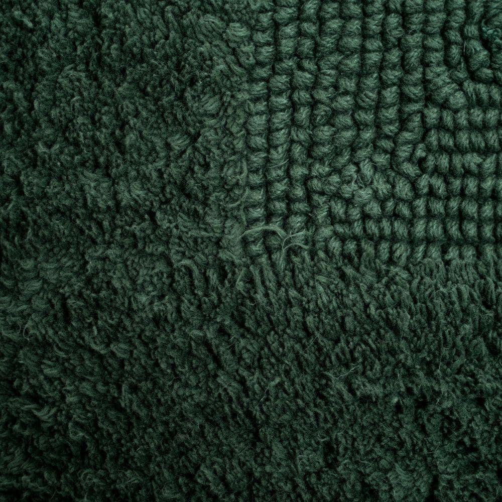 Bath Mat - 60x24-Inch Plush Cotton Bathroom Runner - Machine Washable Bath Mats for Bathroom, Kitchen, or Laundry Room by Lavish Home (Green)