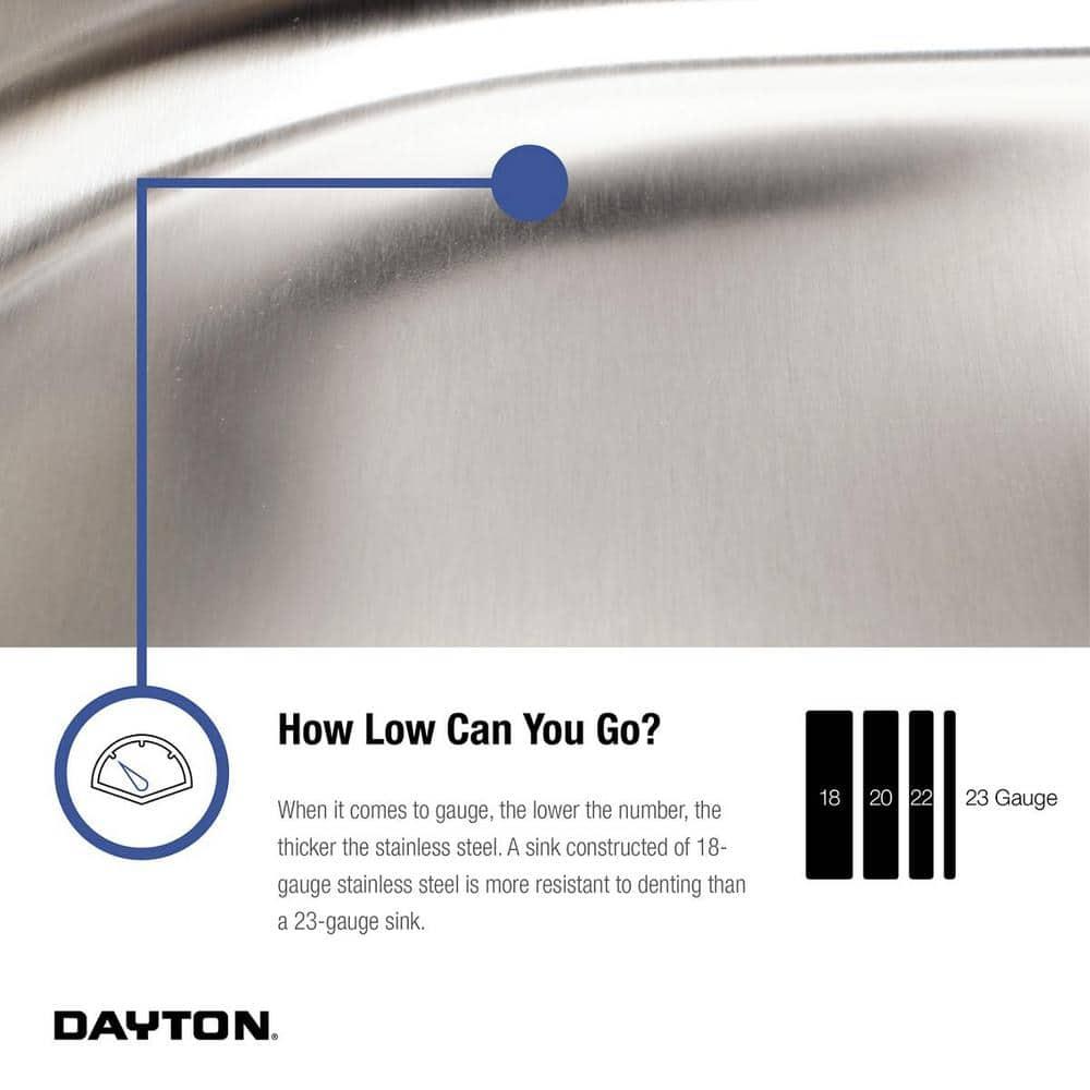 Dayton 25" L x 22" W Drop-In Kitchen Sink