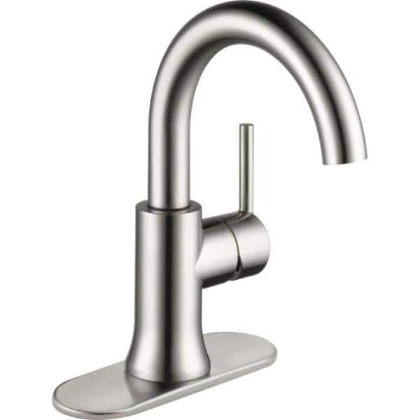 Trinsic Single Hole Bathroom Faucet with Drain Assembly, Single Handle Bathroom Sink Faucet