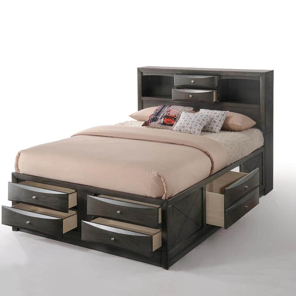 Wildon Home® Elyne Bookcase Storage Bed