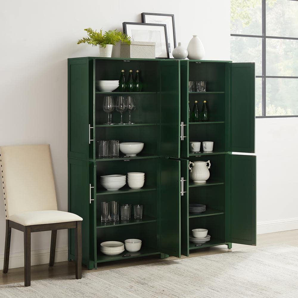 Crosley Furniture Savannah 2-Piece Kitchen Storage Pantry Set