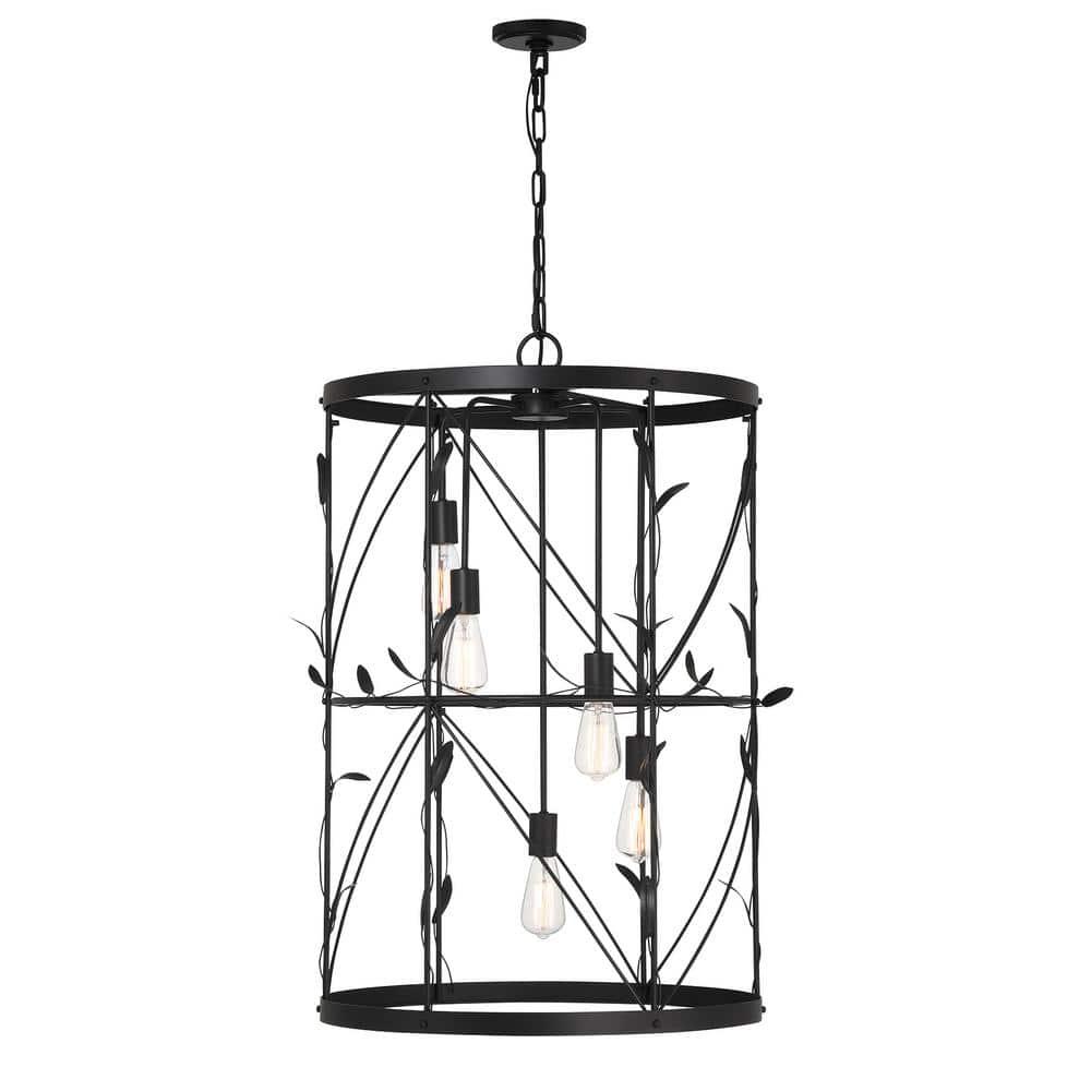 Savoy House Lexington 5-Light Pendant in Matte Black