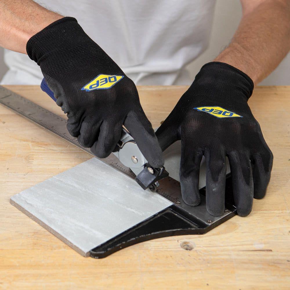 QEP Blue Steel Handheld Tile Cutter with Comfort Grip