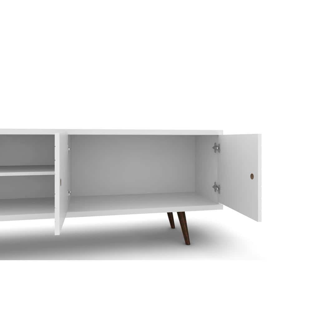Manhattan Comfort Liberty 62.99 Inch Mid Century Modern Wood TV Stand with Legs