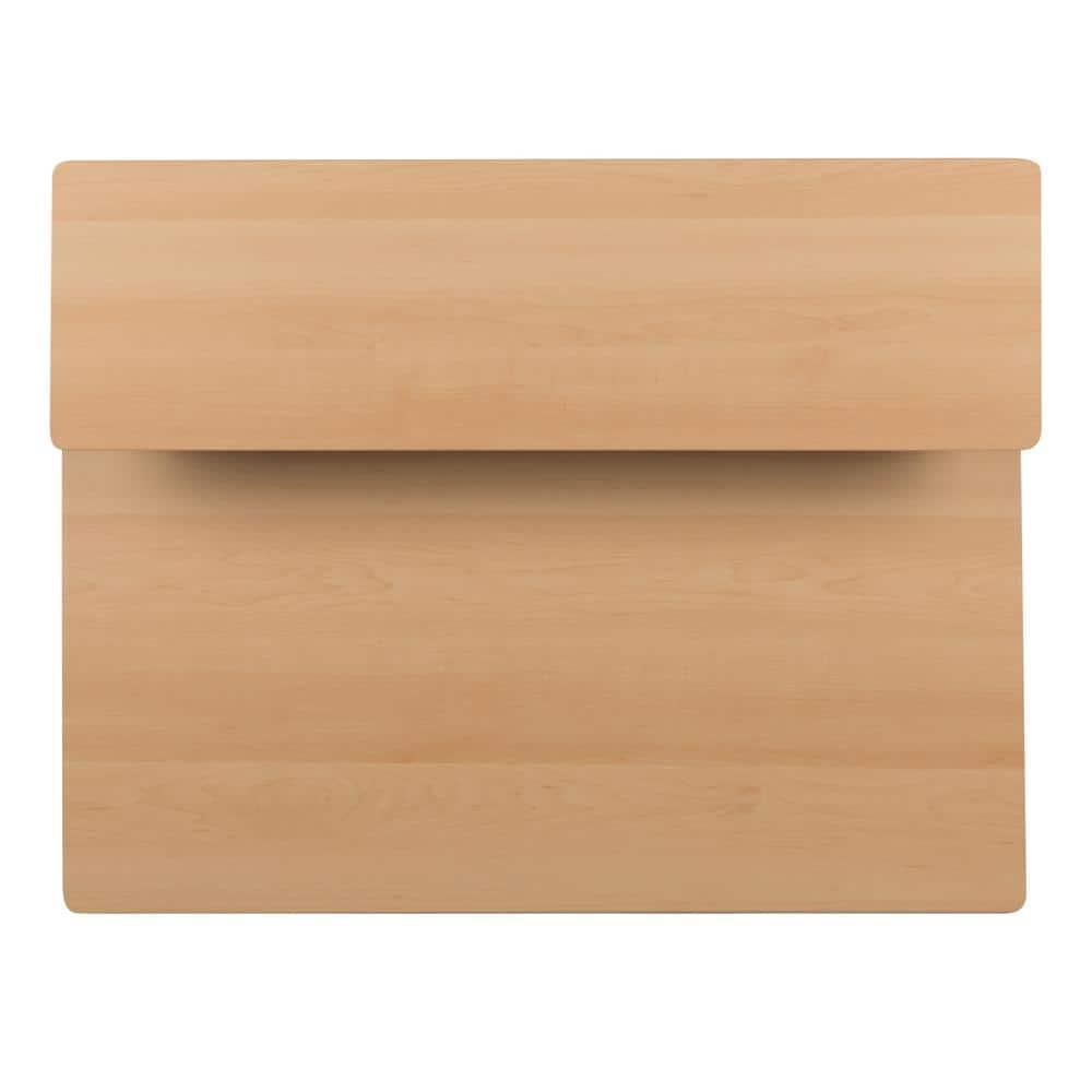 Flash Furniture Clifton Maple Computer Desk with Top and Lower Storage Shelves