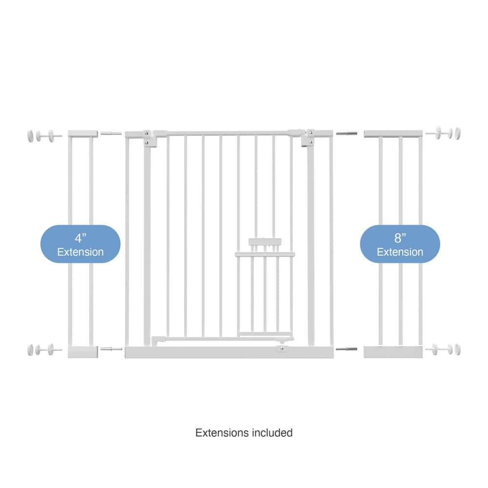 Perma Child Safety, 28.7" - 44" x 30" Extra Wide Easy Fit Metal Pet Gate